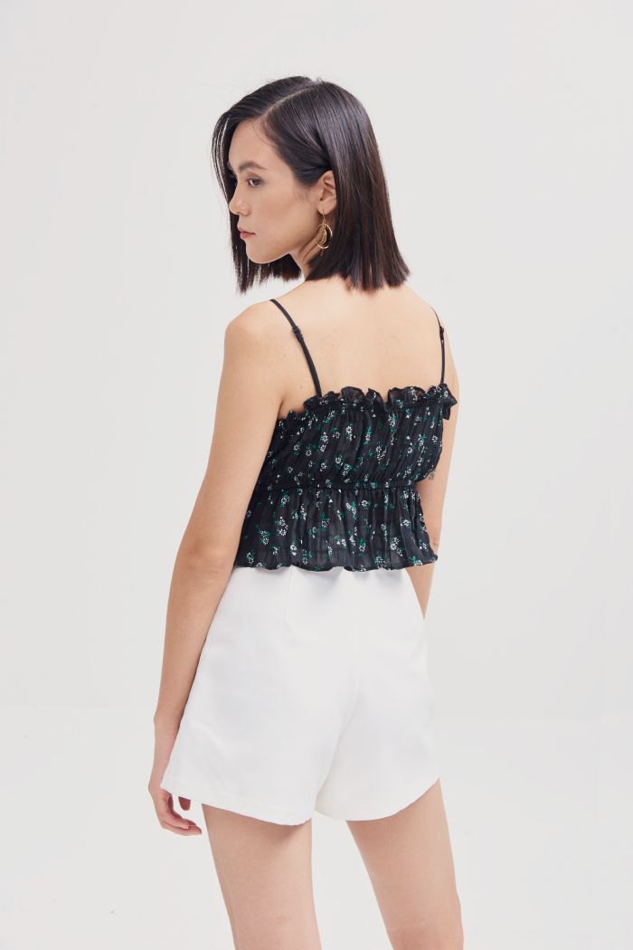 Quần short trơn basic túi hông