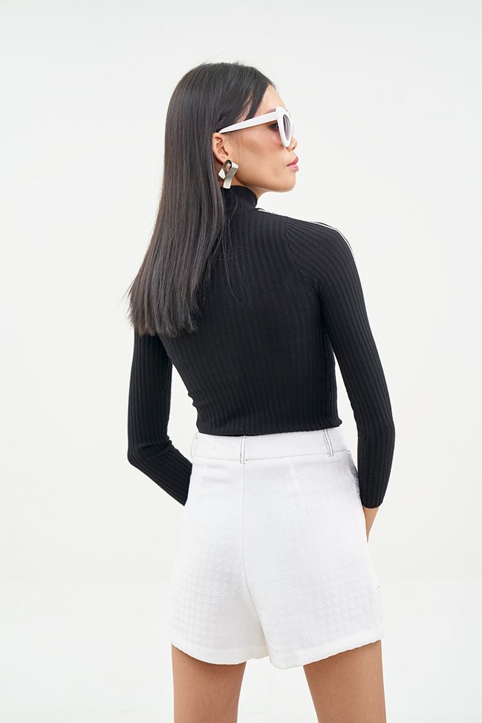 Quần short bố diễu chỉ nổi túi kiểu