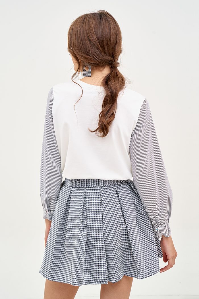 Quần Váy mini caro xếp li hộp fw19