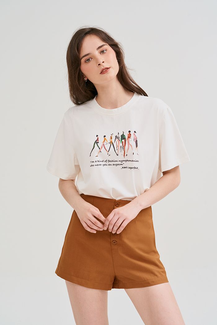 Áo thun in slogan trendy fashion