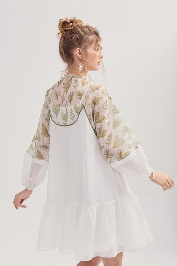 Đầm form suông phối hoạ tiết in spring 2019