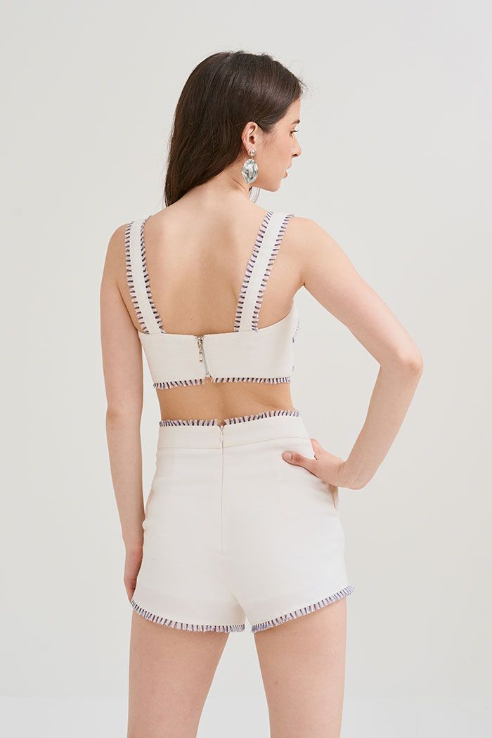 Jumpsuit cutout nhấn lượt handmade