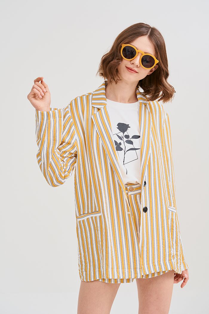 Áo vest sọc 1 lớp ss19