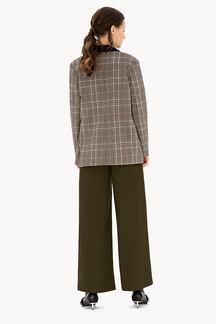 Áo blazer 2 lớp caro