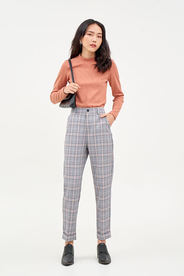 Quần caro ly đứng fw19