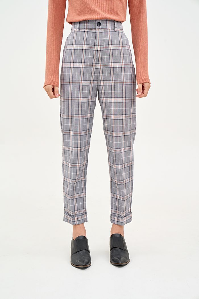 Quần caro ly đứng fw19