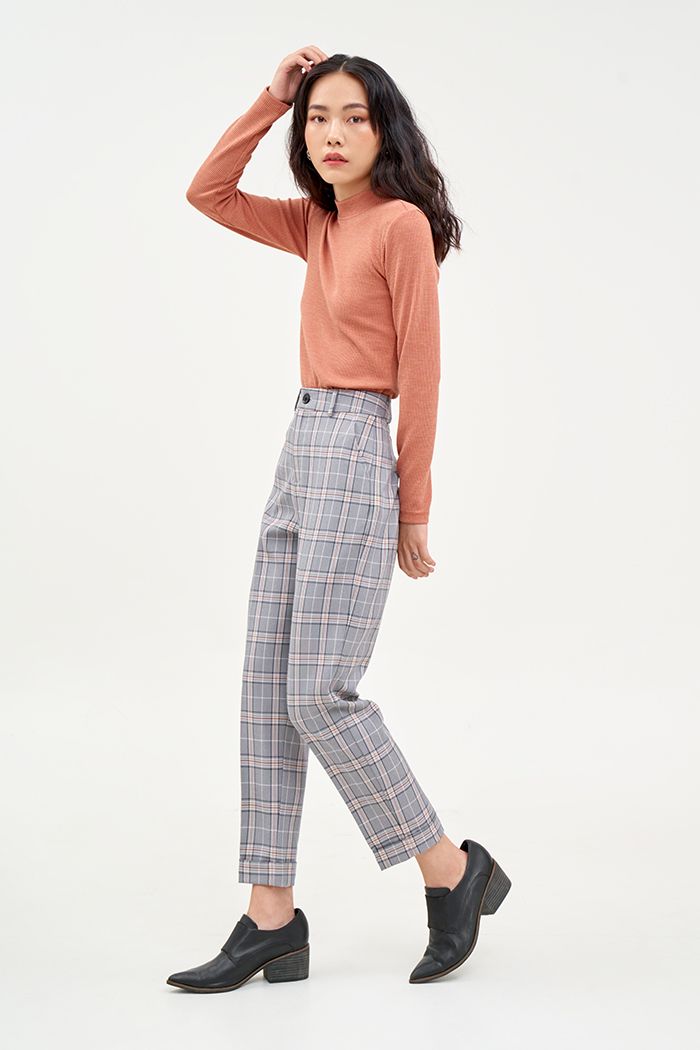 Quần caro ly đứng fw19