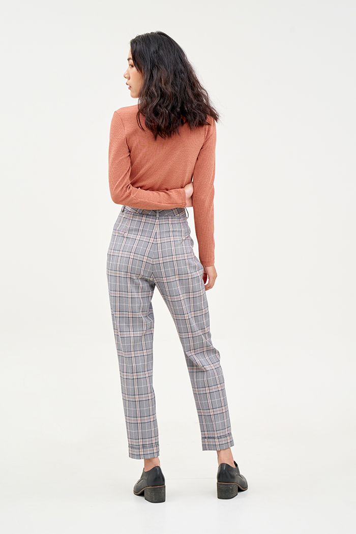 Quần caro ly đứng fw19