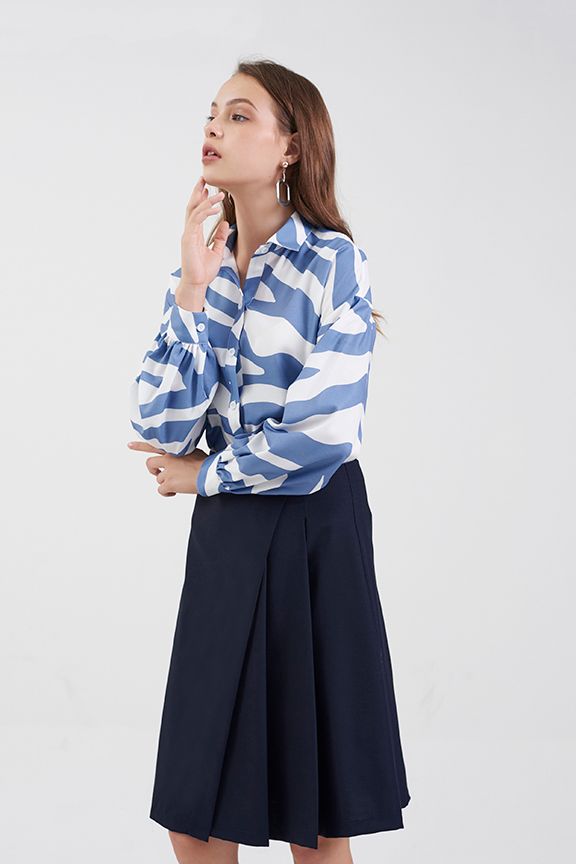 Áo sơmi hoạ tiết thiết kế zebra