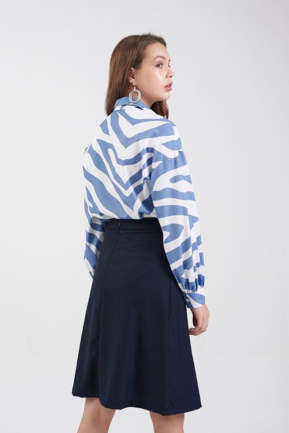 Áo sơmi hoạ tiết thiết kế zebra