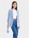  Áo blazer nhún xắn tay cách điệu 