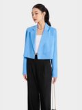  Áo cropped blazer tay dài cài nút 