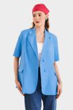  Áo blazer tay ngắn phối túi giả 