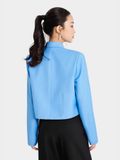  Áo cropped blazer tay dài cài nút 