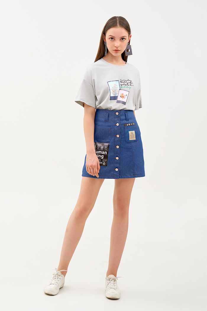 Váy jeans in decal being human