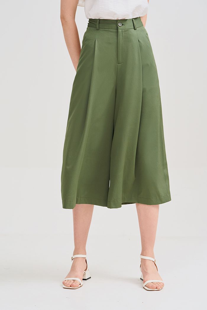 Quần cullote xếp 2 li basic ss1901