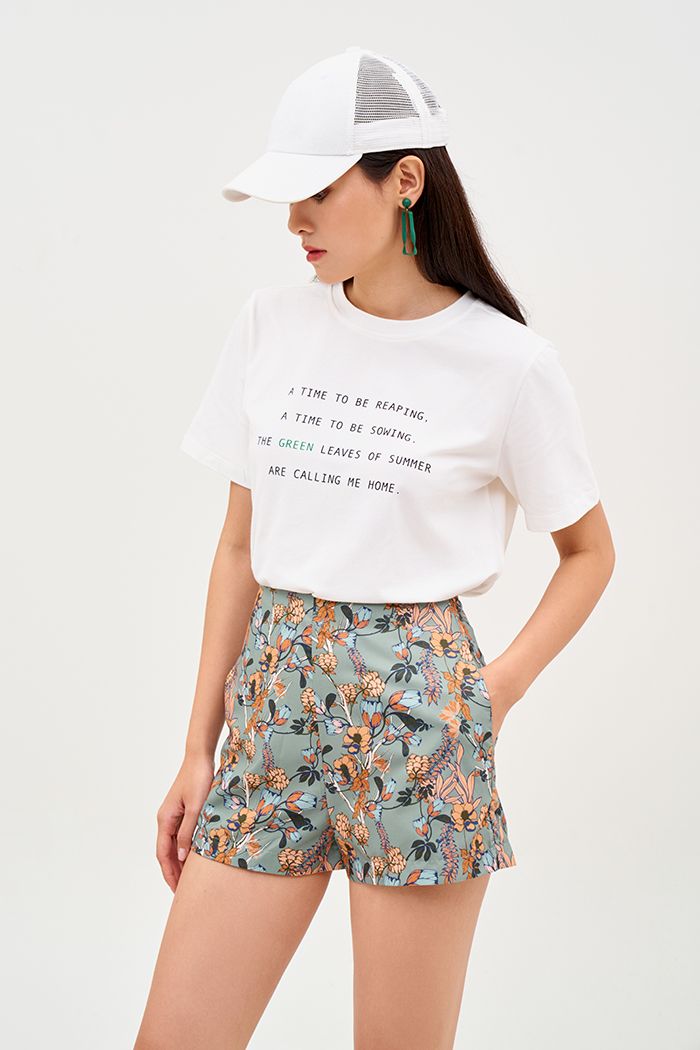 Quần short cơ bản hoạ tiết fall