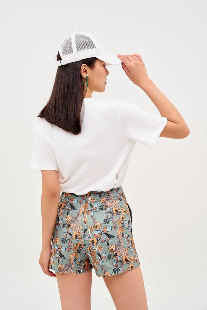 Quần short cơ bản hoạ tiết fall