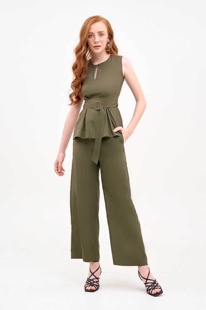 Quần ống suông lưng cao fall19