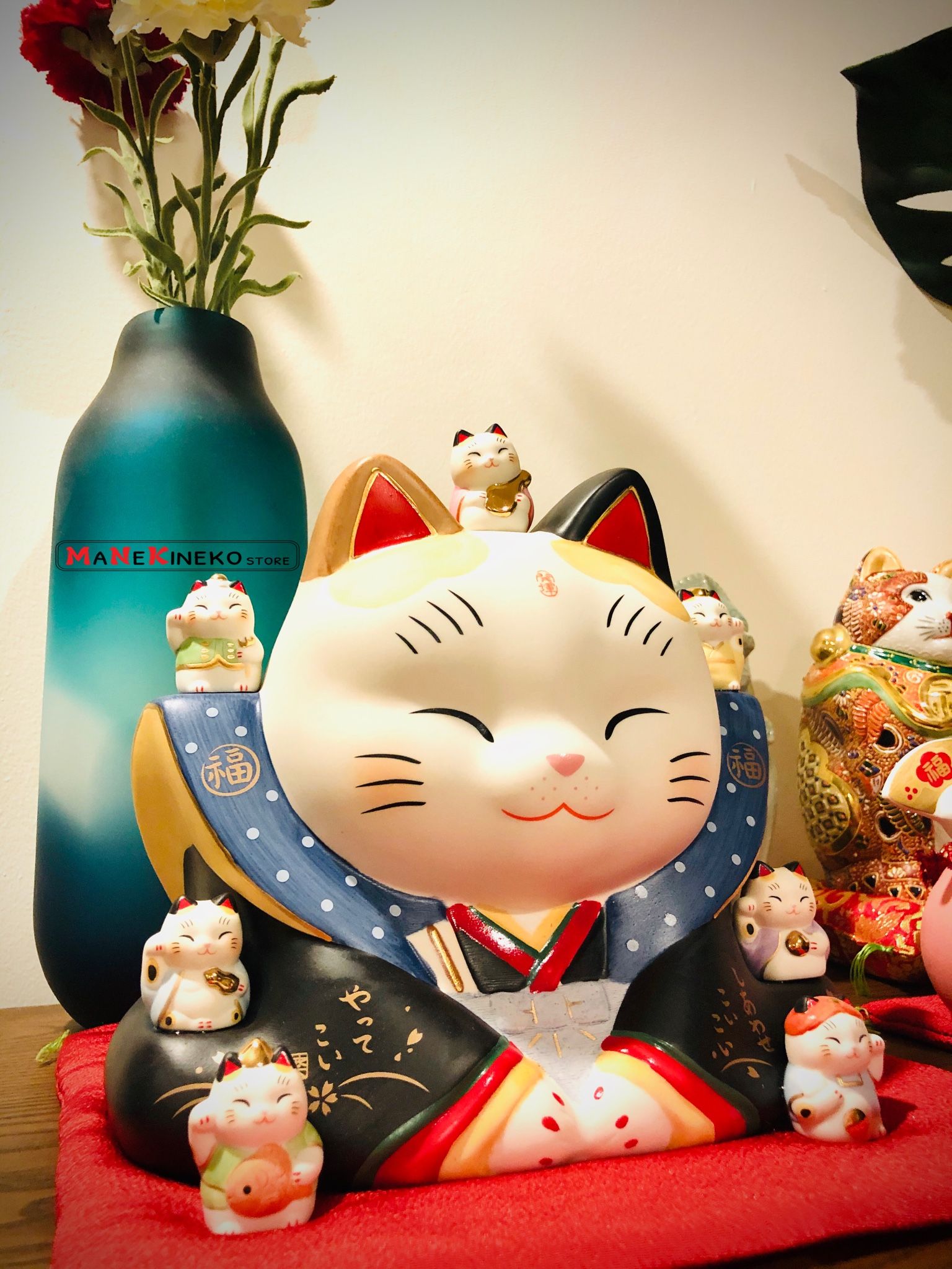 Mèo fukuske thất phúc thần 23cm