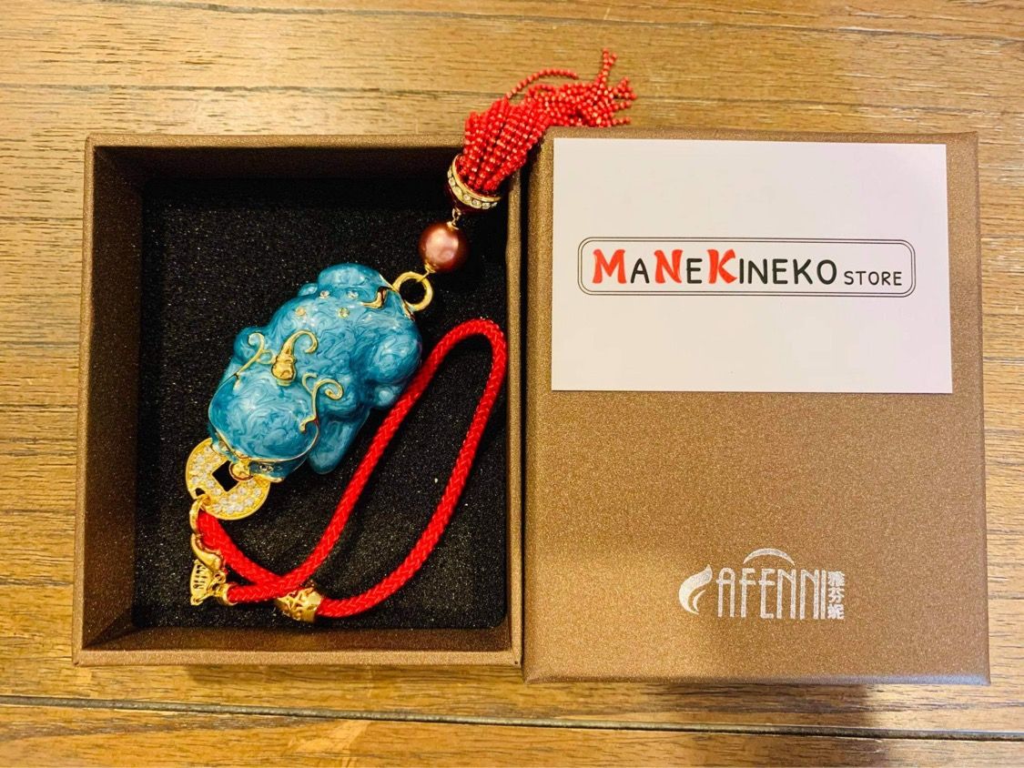 Móc treo oto tỳ hưu xanh ngọc