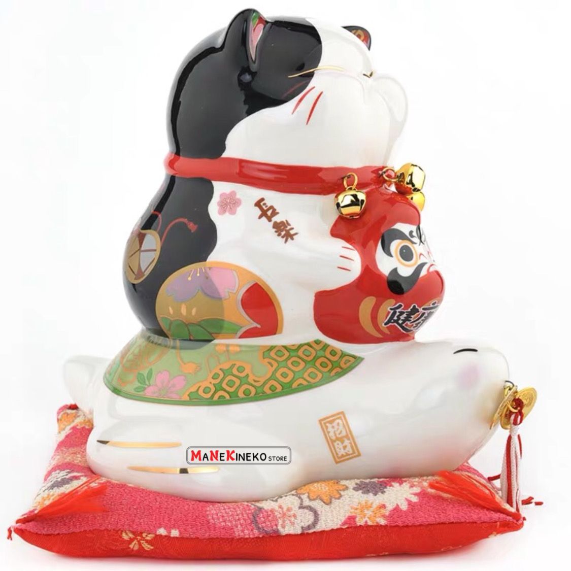 Mèo ú cưỡi rùa 22cm