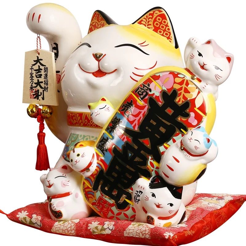 Neko ôm tiền size 36cm