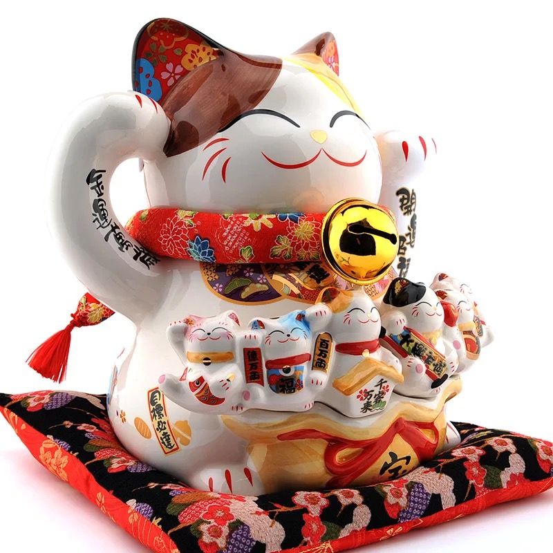 Mèo thất phúc thần mèo vẫy tay 27cm