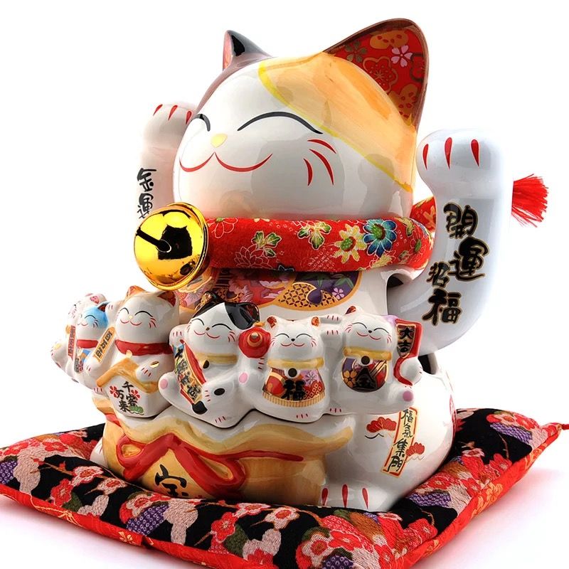 Mèo thất phúc thần mèo vẫy tay 27cm