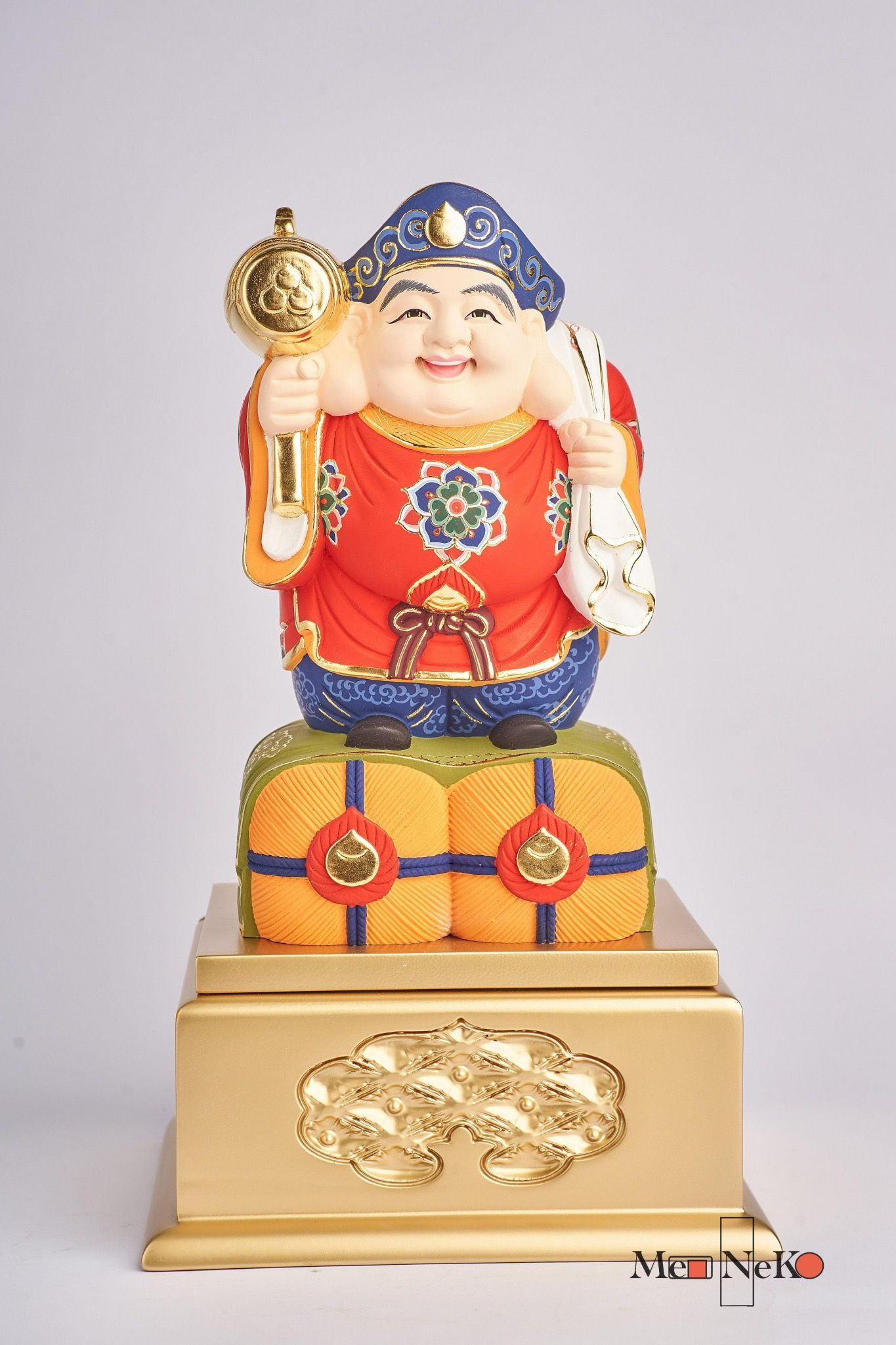  DAIKOKUTEN - bản áo hoa văn đỏ tươi - 28cm 