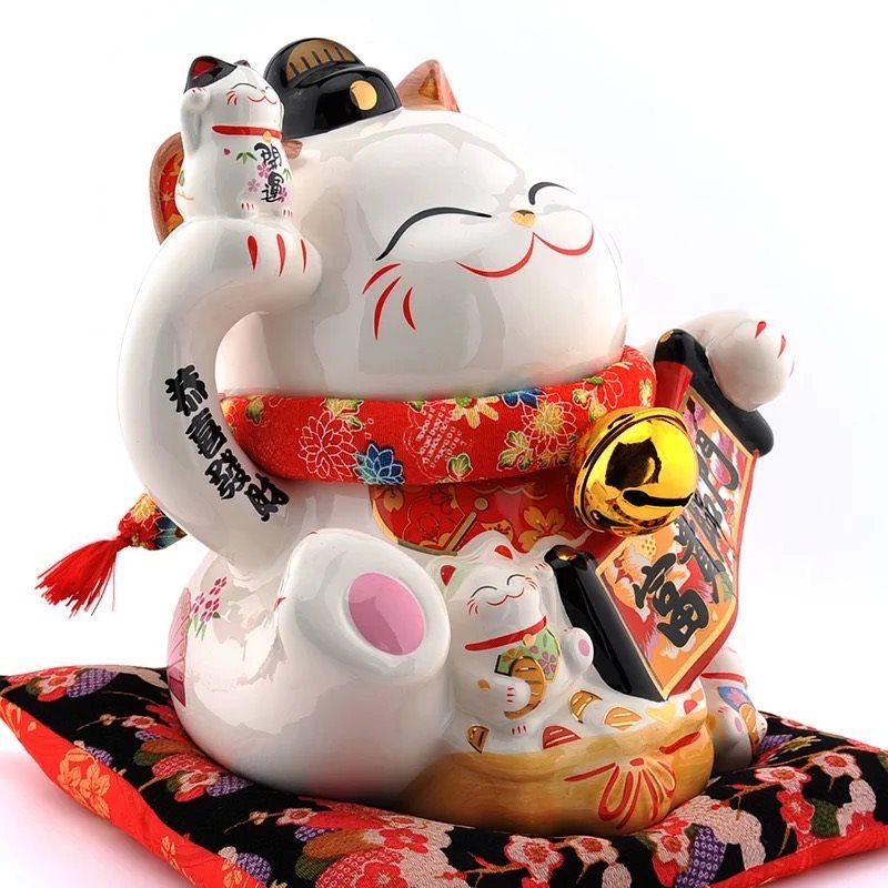Mèo tam thể giơ tay phải