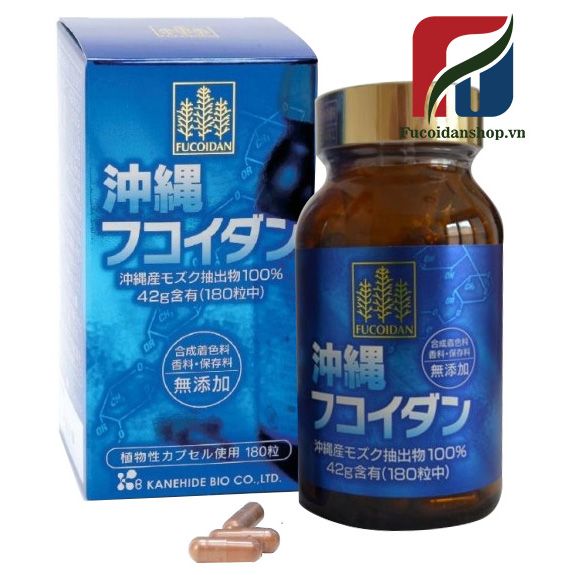 TẢO OKINAWA FUCOIDAN 180 VIÊN KANEHIDE BIO - NHẬT BẢN