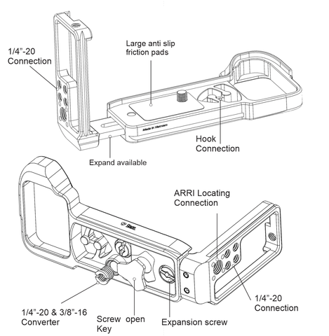 Stabil LSIV - L Plate (Bracket) for Sony A7RIV