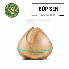 Máy Siêu âm Khuếch tán Tinh dầu Búp sen - Vân gỗ