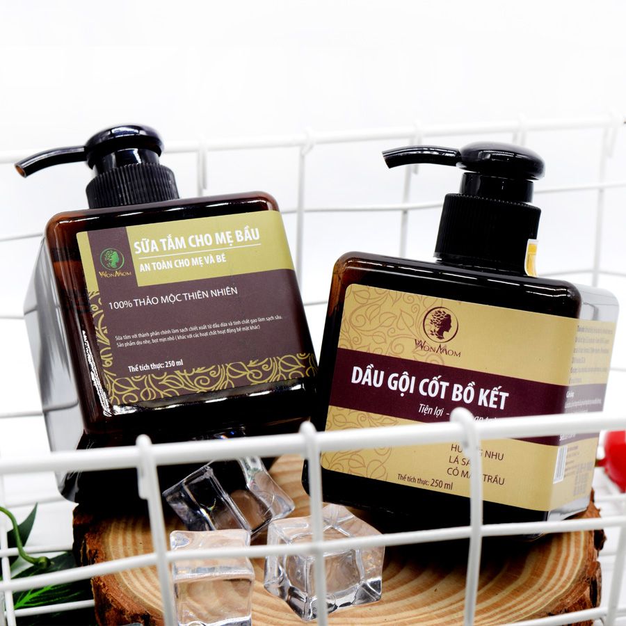 COMBO TẮM GỘI HỮU CƠ CHO BẦU VÀ SAU SINH