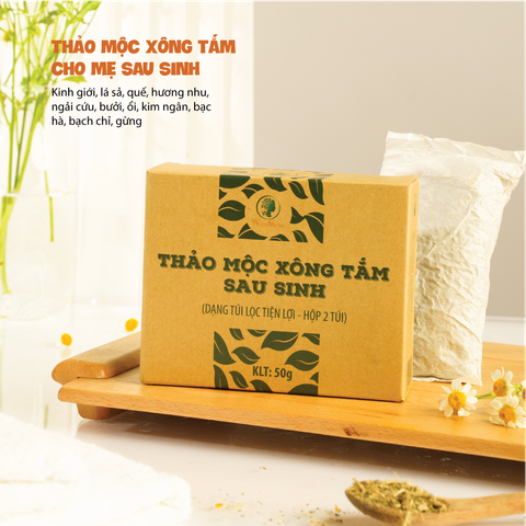  Thảo mộc xông tắm sau sinh 50g (Loại 2 túi lọc) 