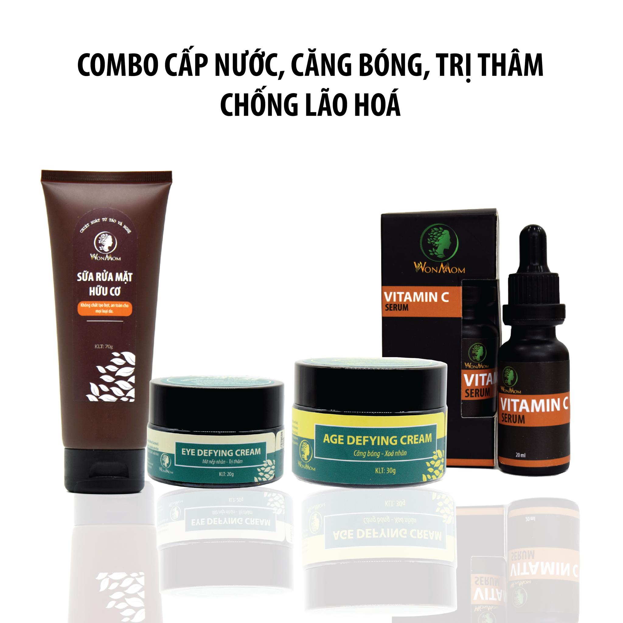 BỘ CĂNG BÓNG CHỐNG LÃO HOÁ, TRỊ THÂM MẮT