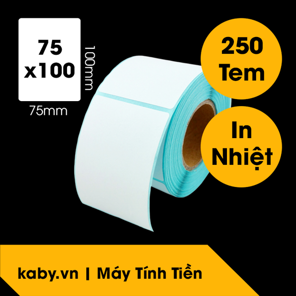 giấy in tem nhãn mã vạch 75x100 mm