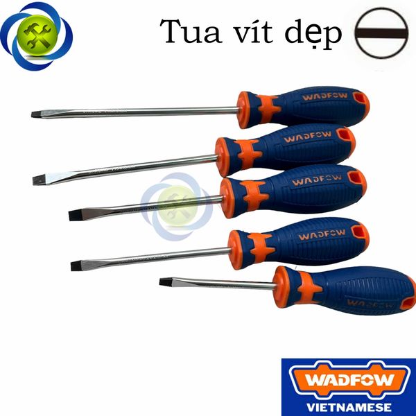 Tua vít dẹp WADFOW WSD12xx nhiều size , cán bọc nhựa