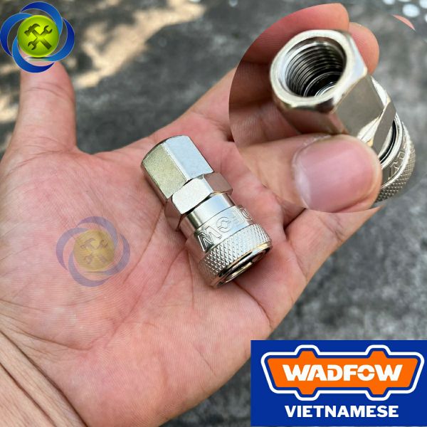 Đầu nối hơi ren trong 13mm WadFow WQP0973 (đầu cái) loại 1/4 PT