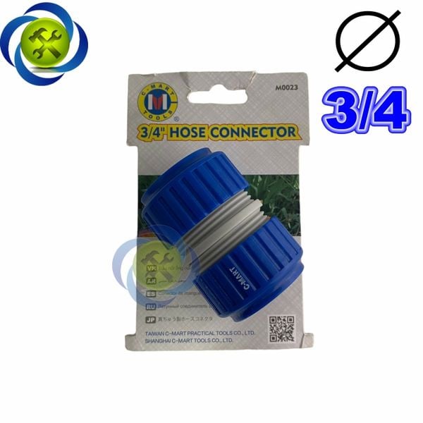 Đầu nối ống nước nhanh 3/4 (ống 27mm) C-mart M0023 (loại nối 2 đầu)