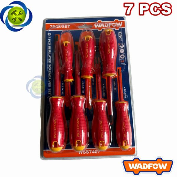 Bộ tua vít cách điện Wadfow WSS7407 có 7 cây đóng vỉ