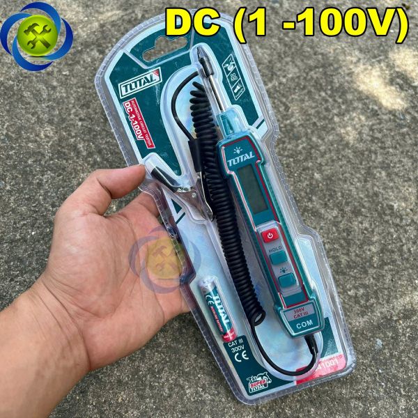 Bút thử điện ô tô - xe máy (DC 1-100V) TOTAL THTS41001 hiển thị số