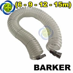 Dây hơi xoắn BAKER 5x8mm nhựa PU màu trắng trong có các chiều dài (6-9-12-15mm)