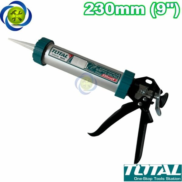 Súng bắn keo silicon thân nhôm Total THT20109 (230x51mm)