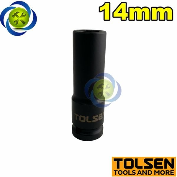 Tuýp 14mm 1/2 đen dài Tolsen 18264 loại 6 cạnh thép CR-MO