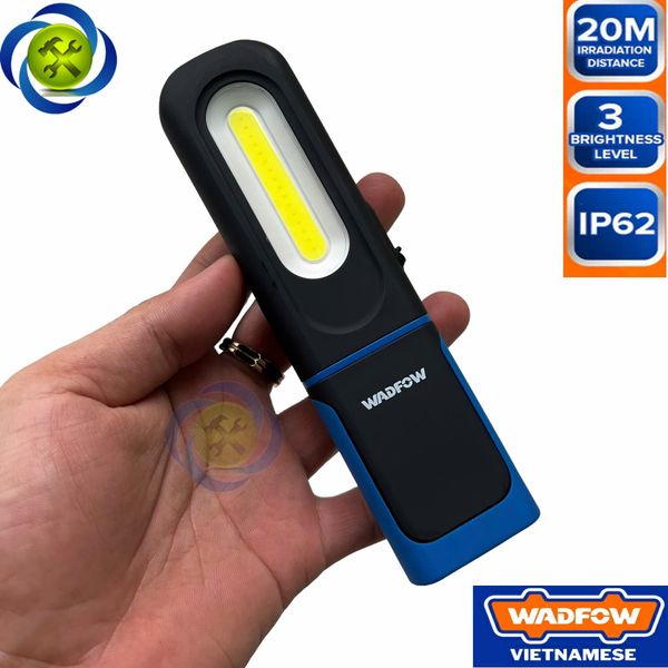 Đèn pin làm việc độ sáng 320Lumen WADFOW WFL7508 sạc type -C , chân đế nam châm