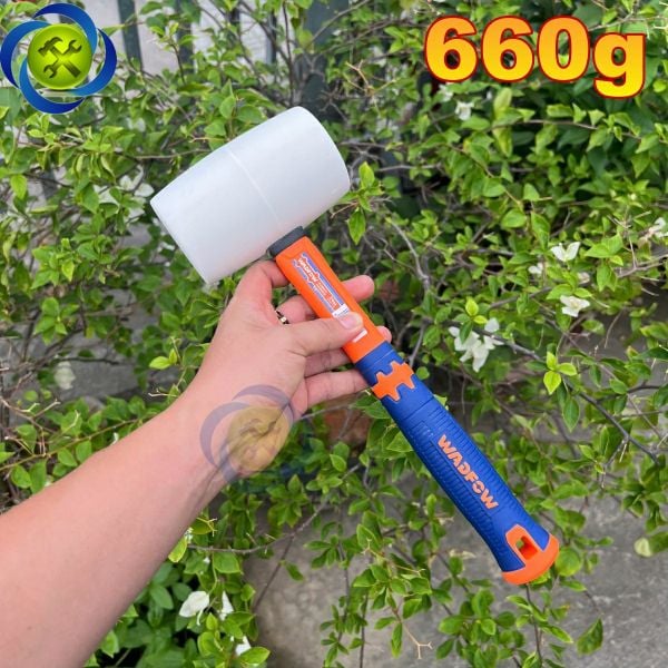 Búa cao su trắng 660g WADFOW WHM7308 cán nhựa