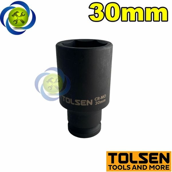 Tuýp 30mm 1/2 đen dài Tolsen 18280 loại 6 cạnh thép CR-MO