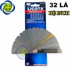 Thước lá đo khe Licota ATA-0074E hệ inch loại 32 lá (0.0015-0.032 inch)